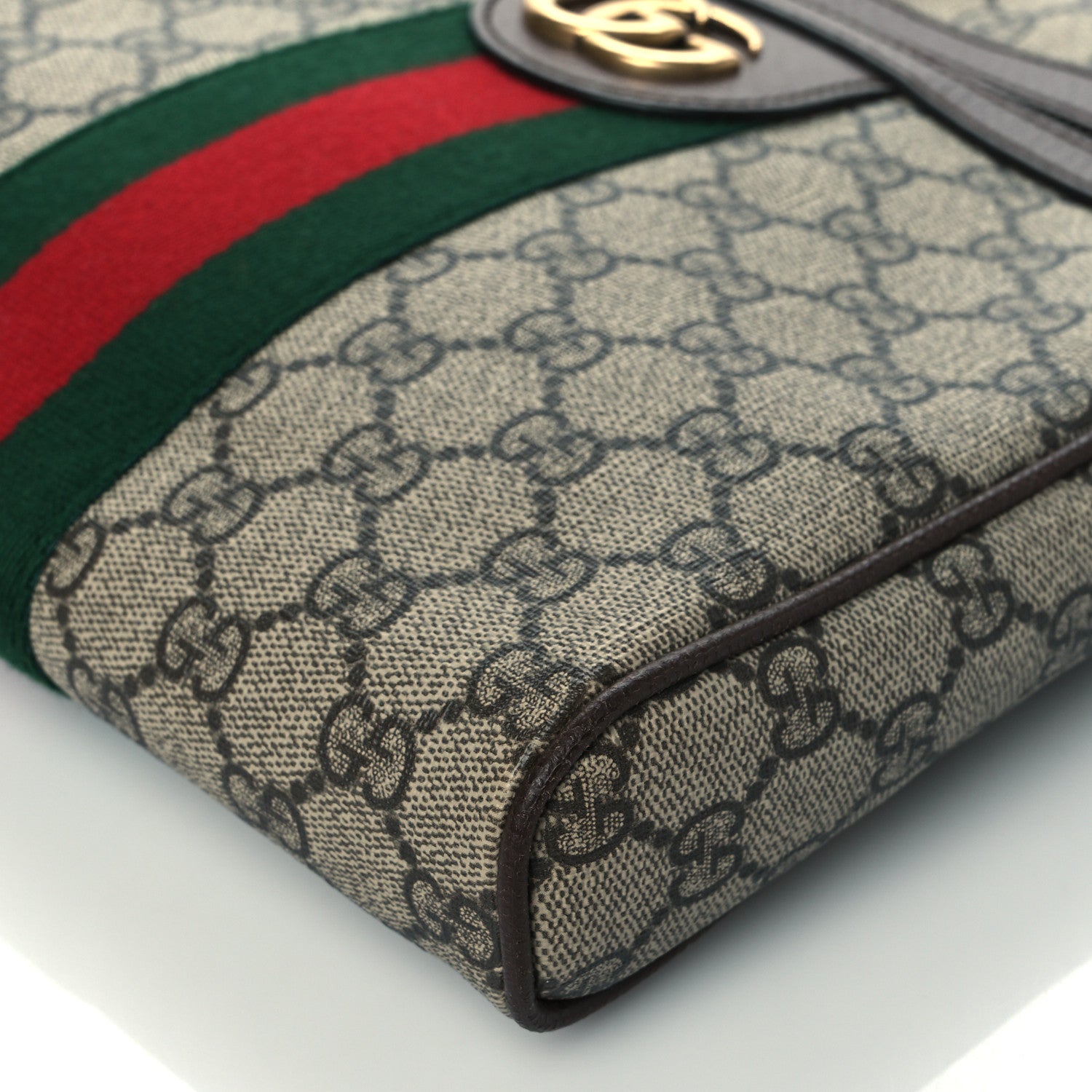 Gucci GG Supreme Monogram Web Small Ophidia Messenger Bag Brown 11 of 11