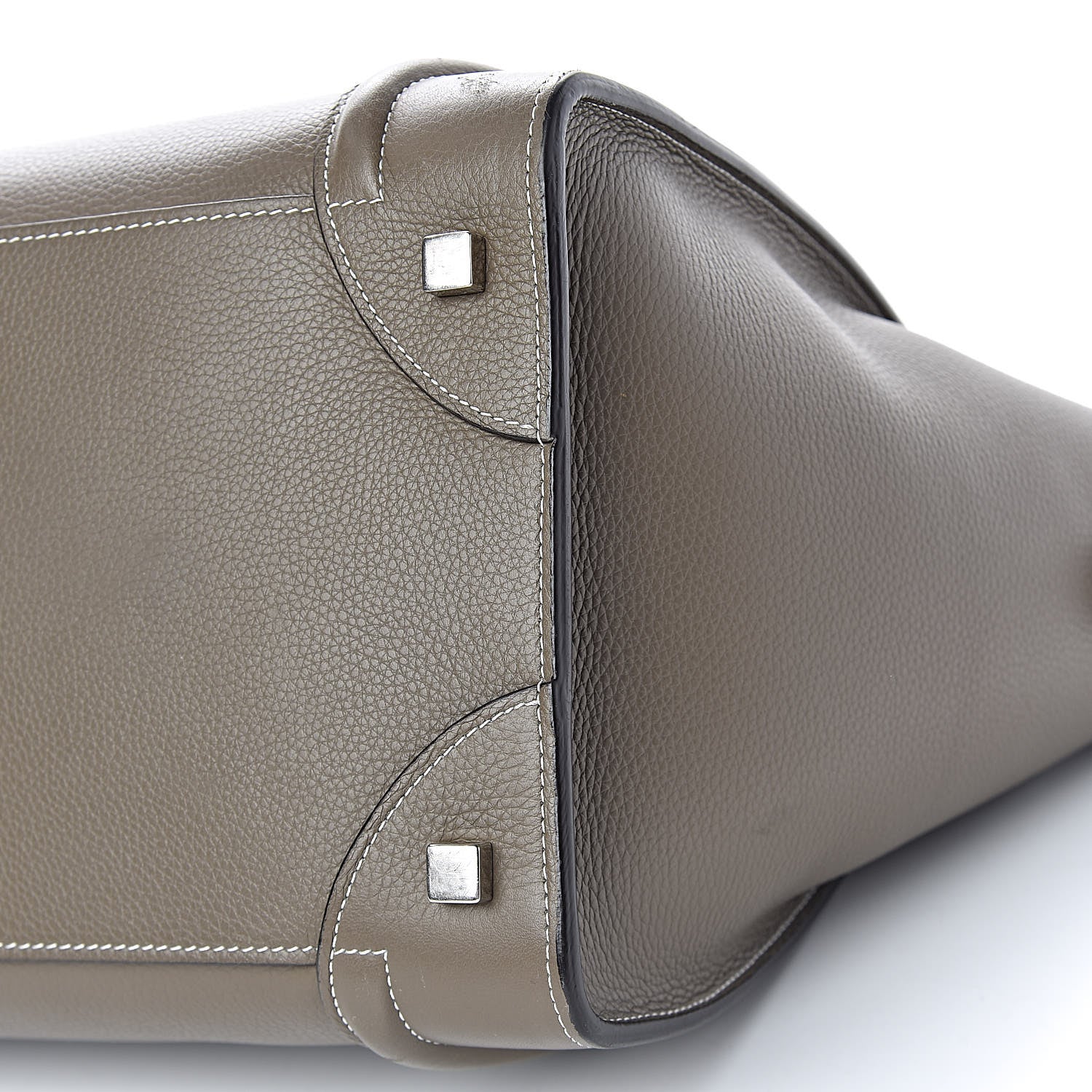 Celine Drummed Calfskin Mini Luggage Souris 11 of 11