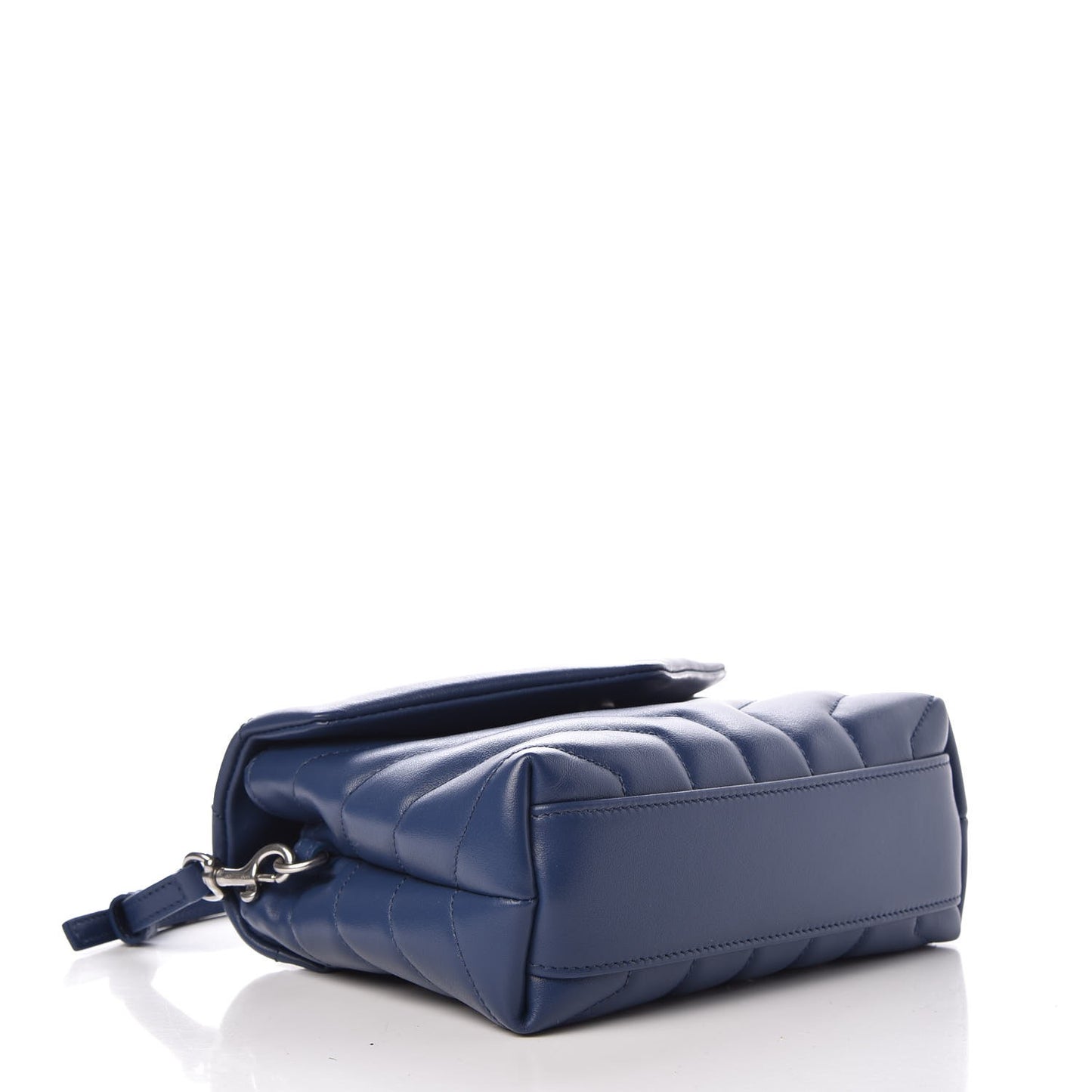 Calfskin Y Quilted Monogram Toy Loulou Chain Satchel Denim
