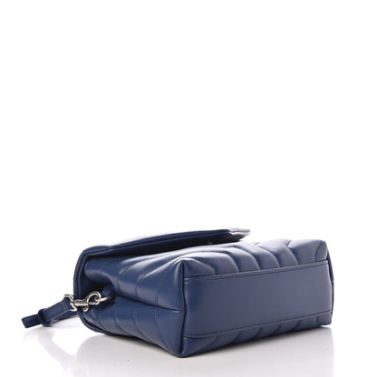 Saint Laurent Calfskin Y Quilted Monogram Toy Loulou Chain Satchel Denim 4 of 9