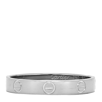 Cartier 18K White Gold 3.5mm LOVE Wedding Band Ring 62 10 1 of 4