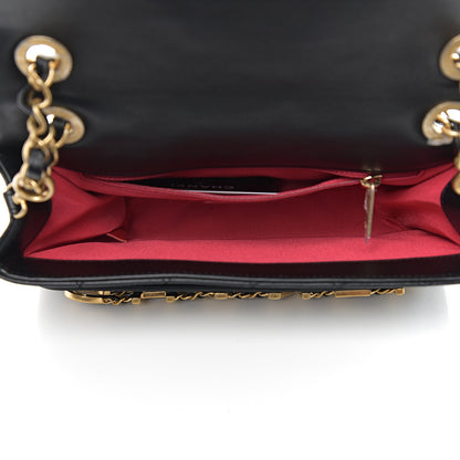 Chanel Calfskin Quilted Enchained Flap Black 4 of 9