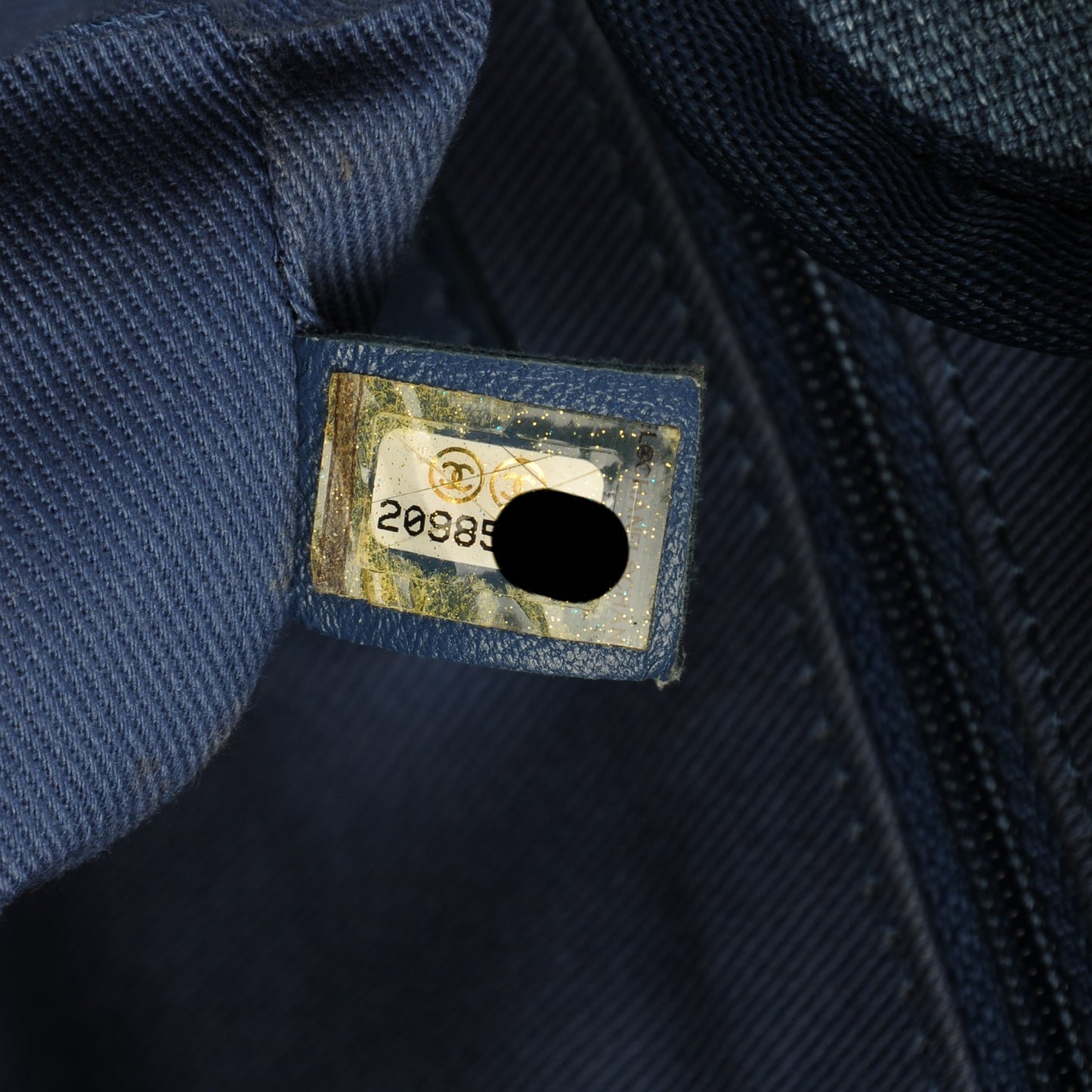 Canvas Large Deauville Tote Denim Blue