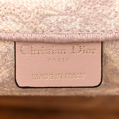 Christian Dior Canvas Embroidered Medium Dioriviera Toile De Jouy Book Tote Rose 6 of 10