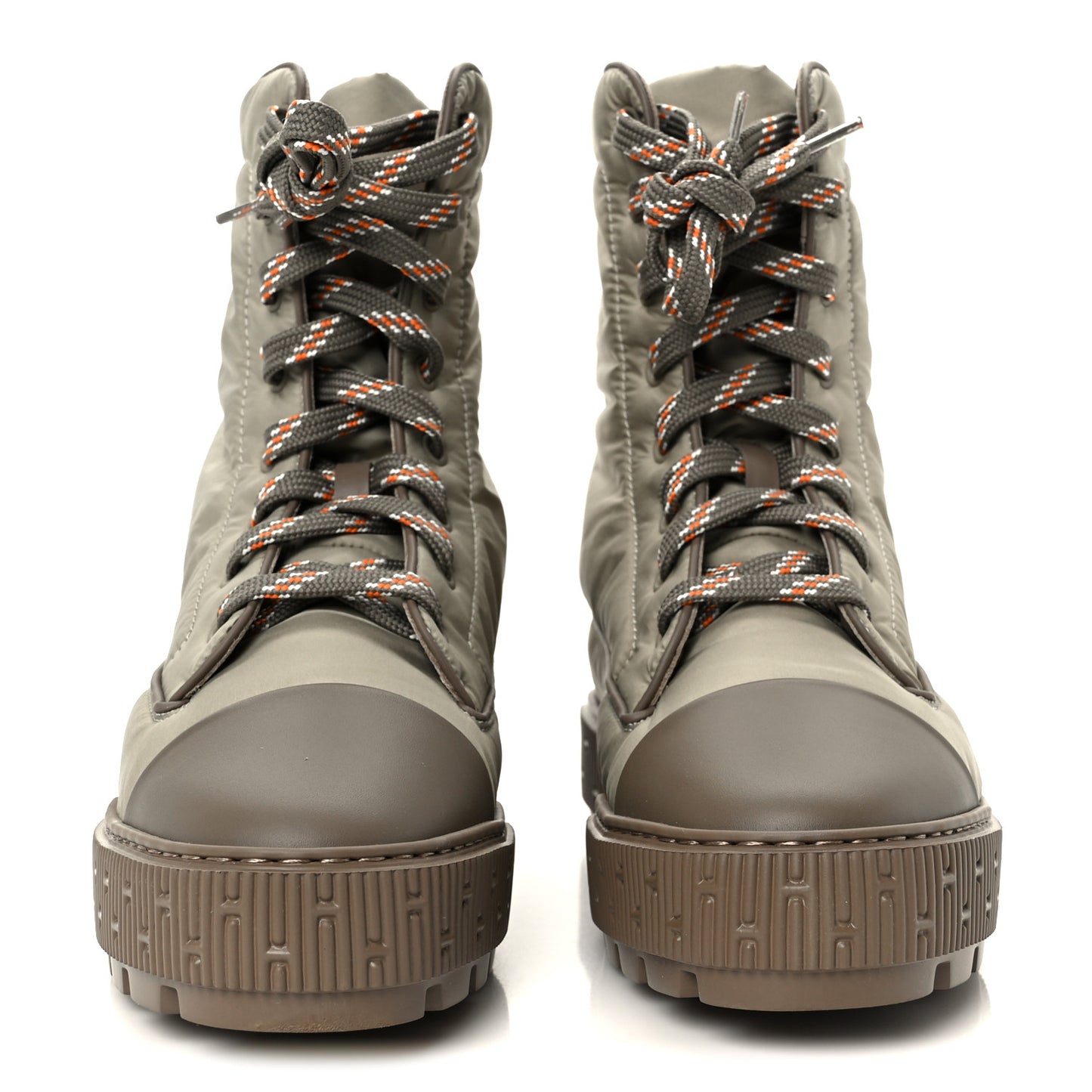 Calfskin Parachute Fresh Ankle Boots 38.5 Etoupe