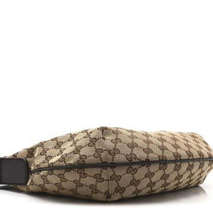 Gucci Monogram Medium Half Moon Hobo Dark Brown 17 of 22
