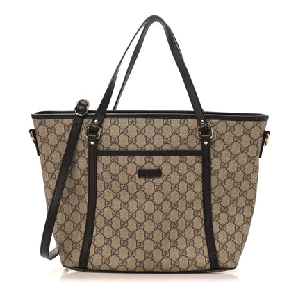 Gucci GG Supreme Monogram Medium Joy Tote Dark Brown 1 of 10