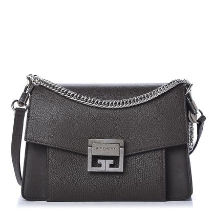 Givenchy Goatskin Small GV3 Shoulder Bag Heather Grey 1 of 9