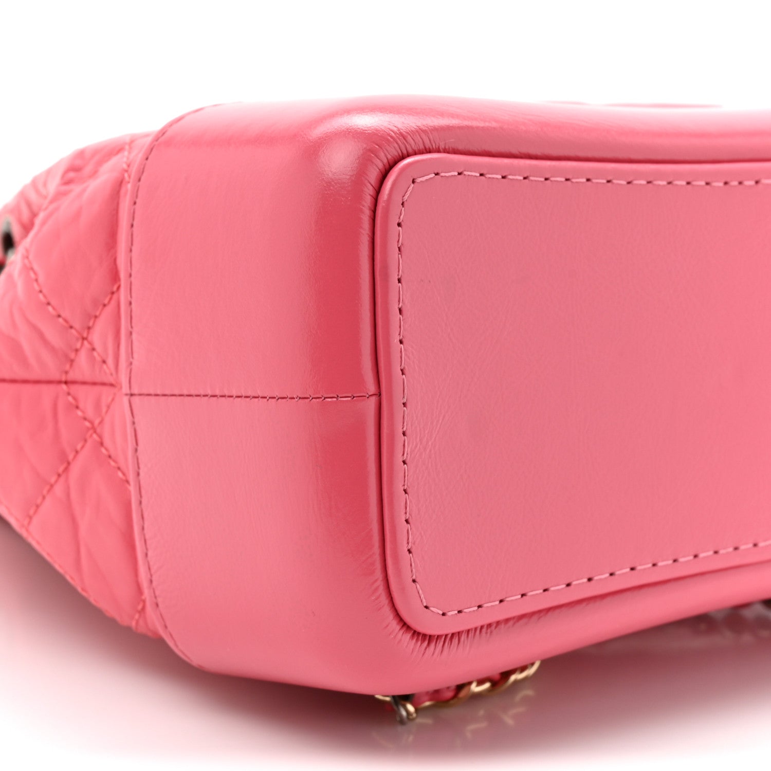 Chanel Aged Calfskin Quilted Small Gabrielle Backpack Dark Pink 10 of 10
