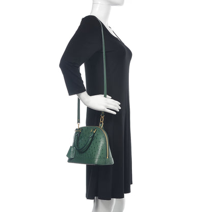 Louis Vuitton Ostrich Alma BB Menthe 2 of 9