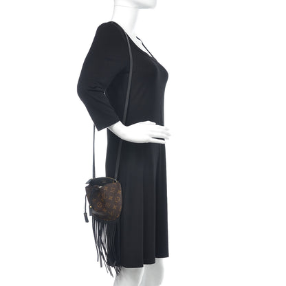 Louis Vuitton Monogram Fringed Mini Noe 2 of 10