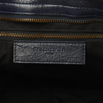 Balenciaga Cuir Arena Striped Classic Hardware City Bleu Nuit Rouge 6 of 9