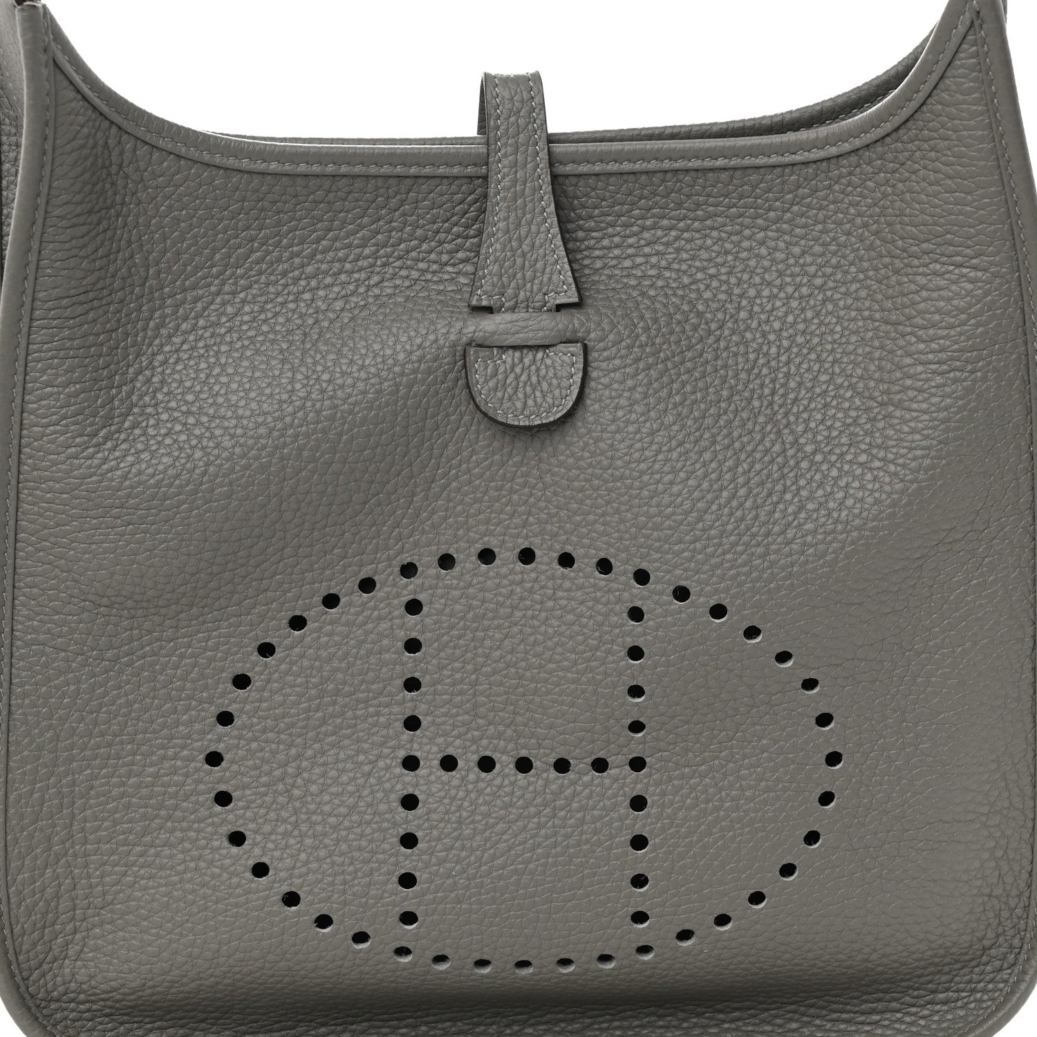Hermes Taurillon Clemence Evelyne III PM Gris Meyer 7 of 11