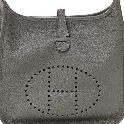 Hermes Taurillon Clemence Evelyne III PM Gris Meyer 7 of 11