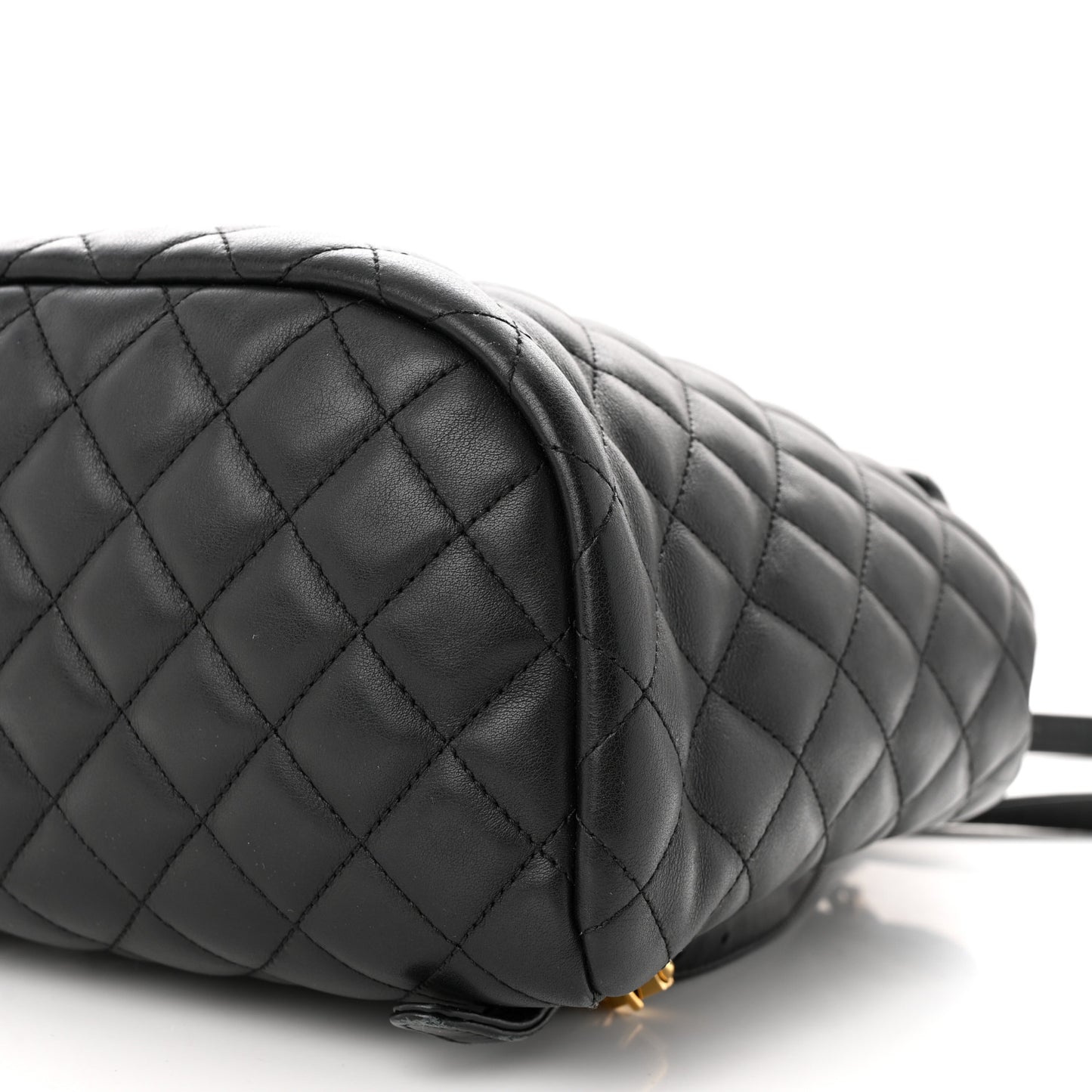 Lambskin Quilted Small Urban Spirit Backpack Black