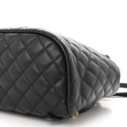 Chanel Lambskin Quilted Small Urban Spirit Backpack Black 10 of 12