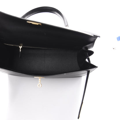 Hermes Epsom Kelly Sellier 35 Black 8 of 32
