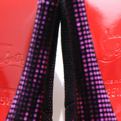 Christian Louboutin Suede Square Metal Declic 120 Pumps 35.5 Purple 7 of 8