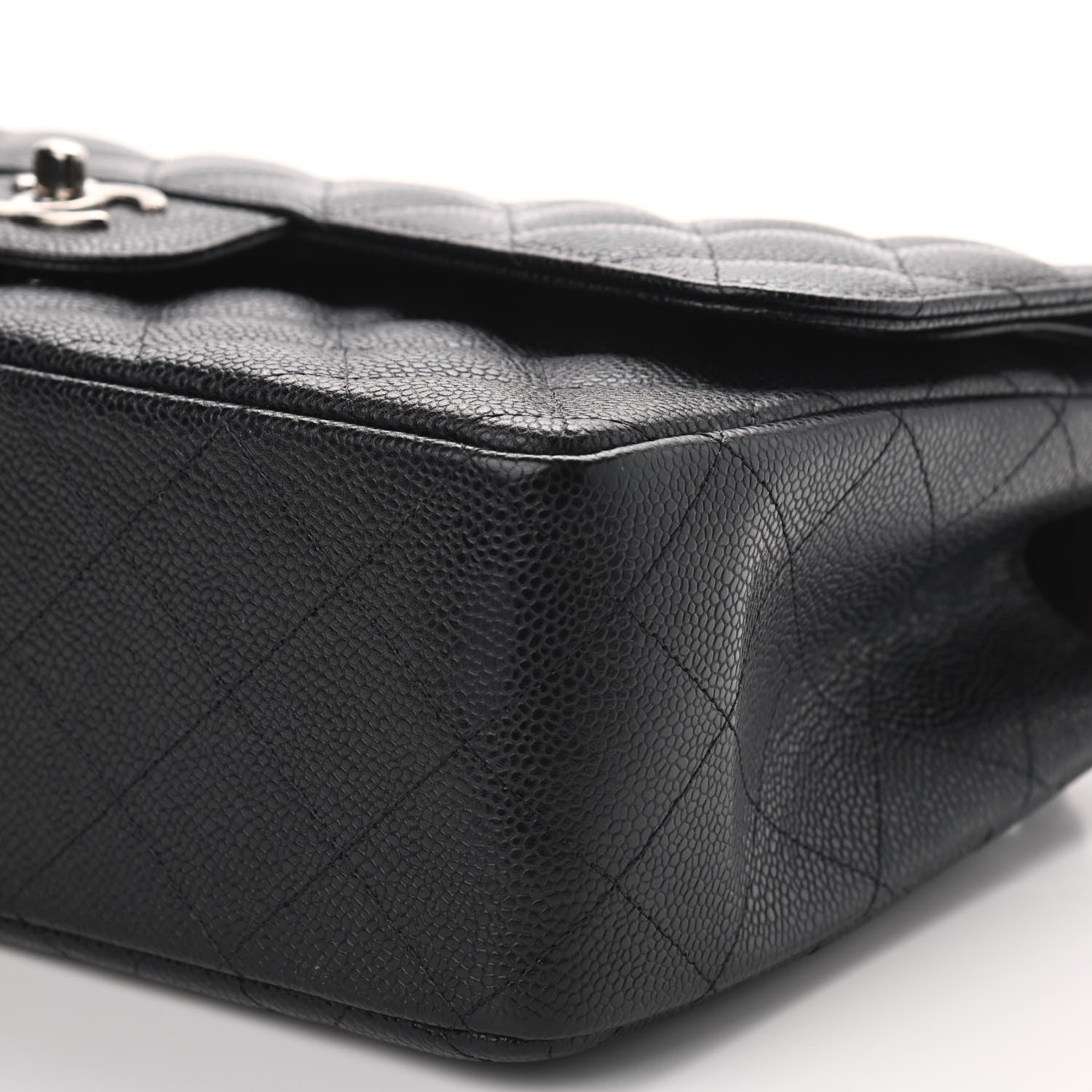 Chanel Caviar Quilted Jumbo Double Flap Black 9 of 9