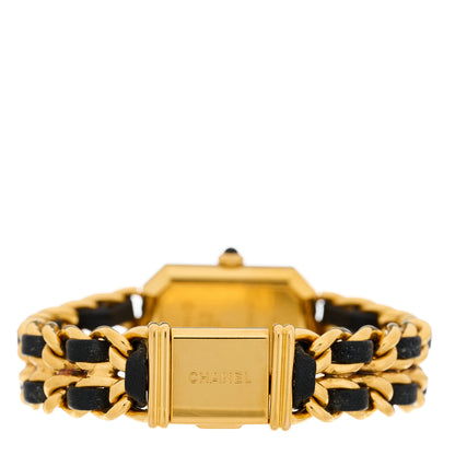 Chanel Stainless Steel Lambskin 20mm Chain Premiere Quartz Watch Gold M 3 of 4