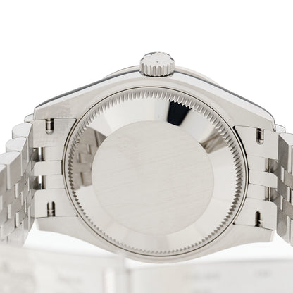 Rolex Stainless Steel 18K White Gold Diamond 31mm Oyster Perpetual Datejust Watch Dark Grey Roman 278384RBR 4 of 4
