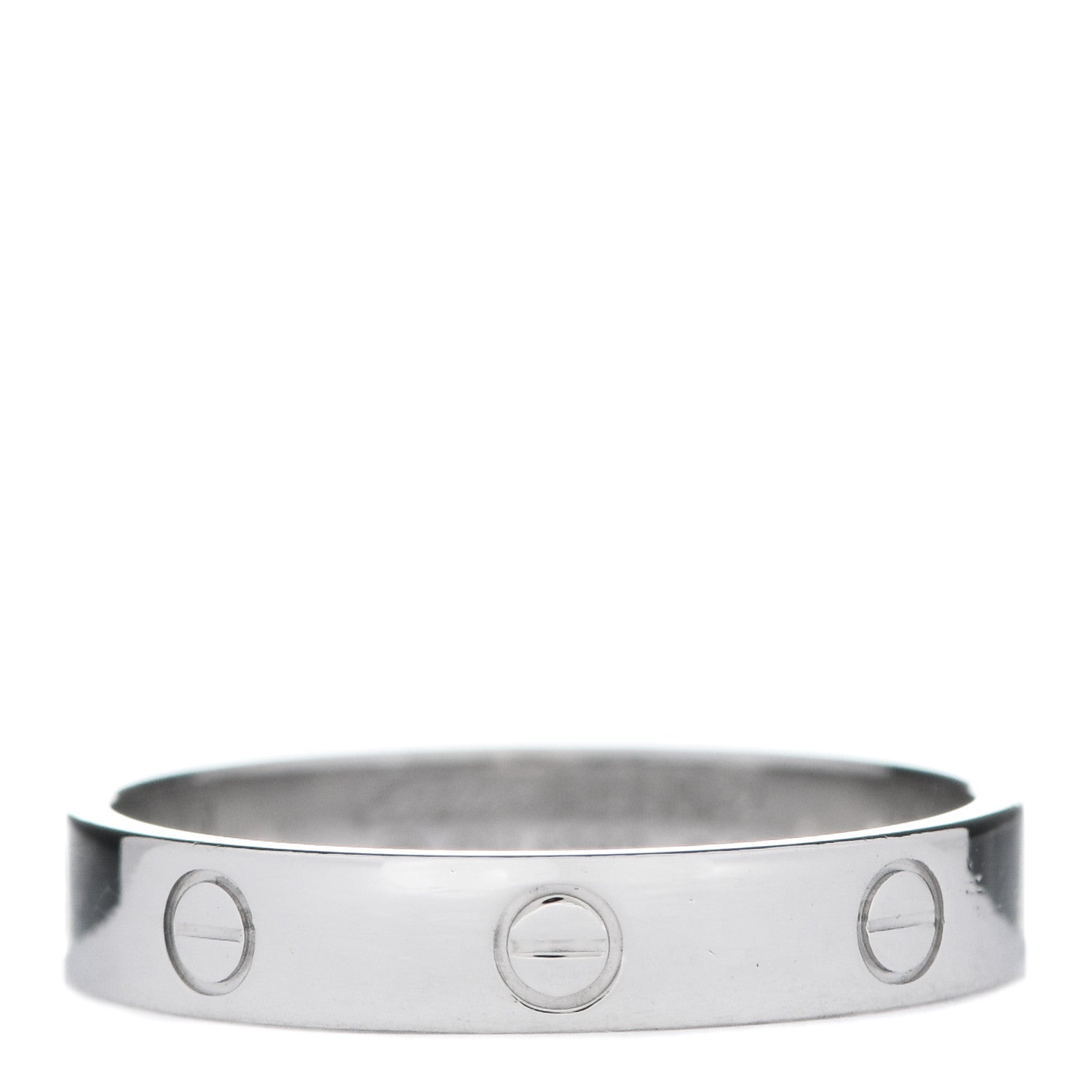 Cartier Platinum 3.5mm LOVE Wedding Band Ring 62 10 1 of 5