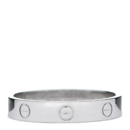 Cartier Platinum 3.5mm LOVE Wedding Band Ring 62 10 1 of 5