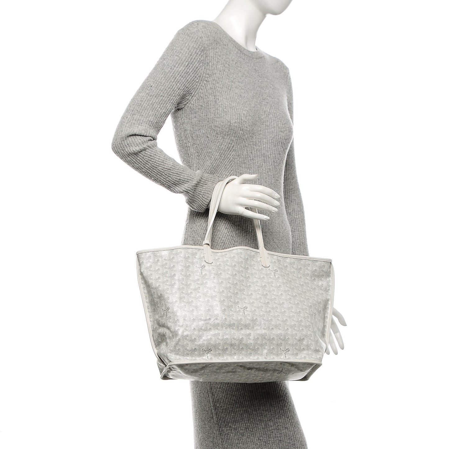 Goyardine Reversible Anjou PM White