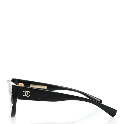 Chanel Acetate Cat Eye Sunglasses 6054 Black 3 of 8