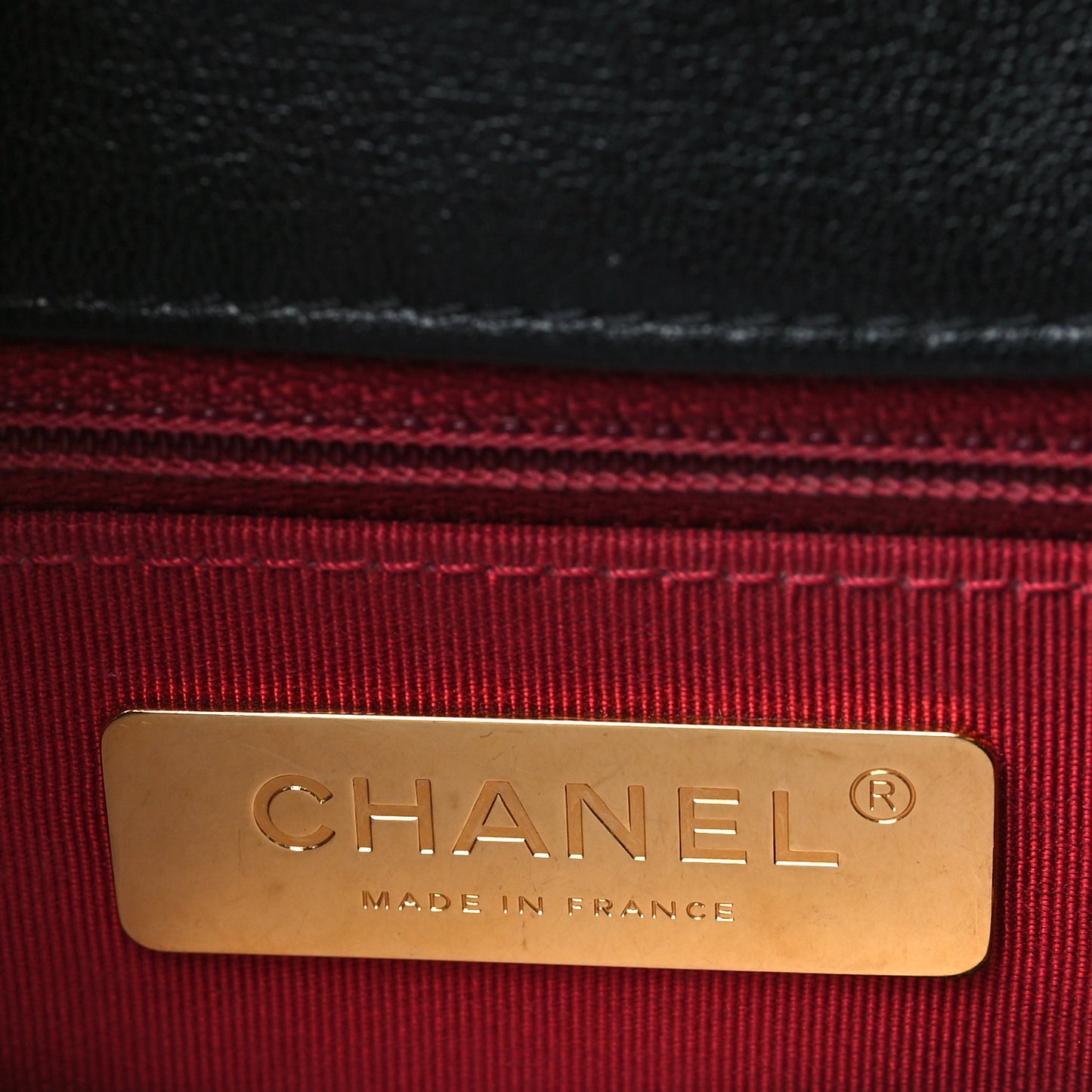 Goatskin Quilted Large Chanel 19 Flap Black