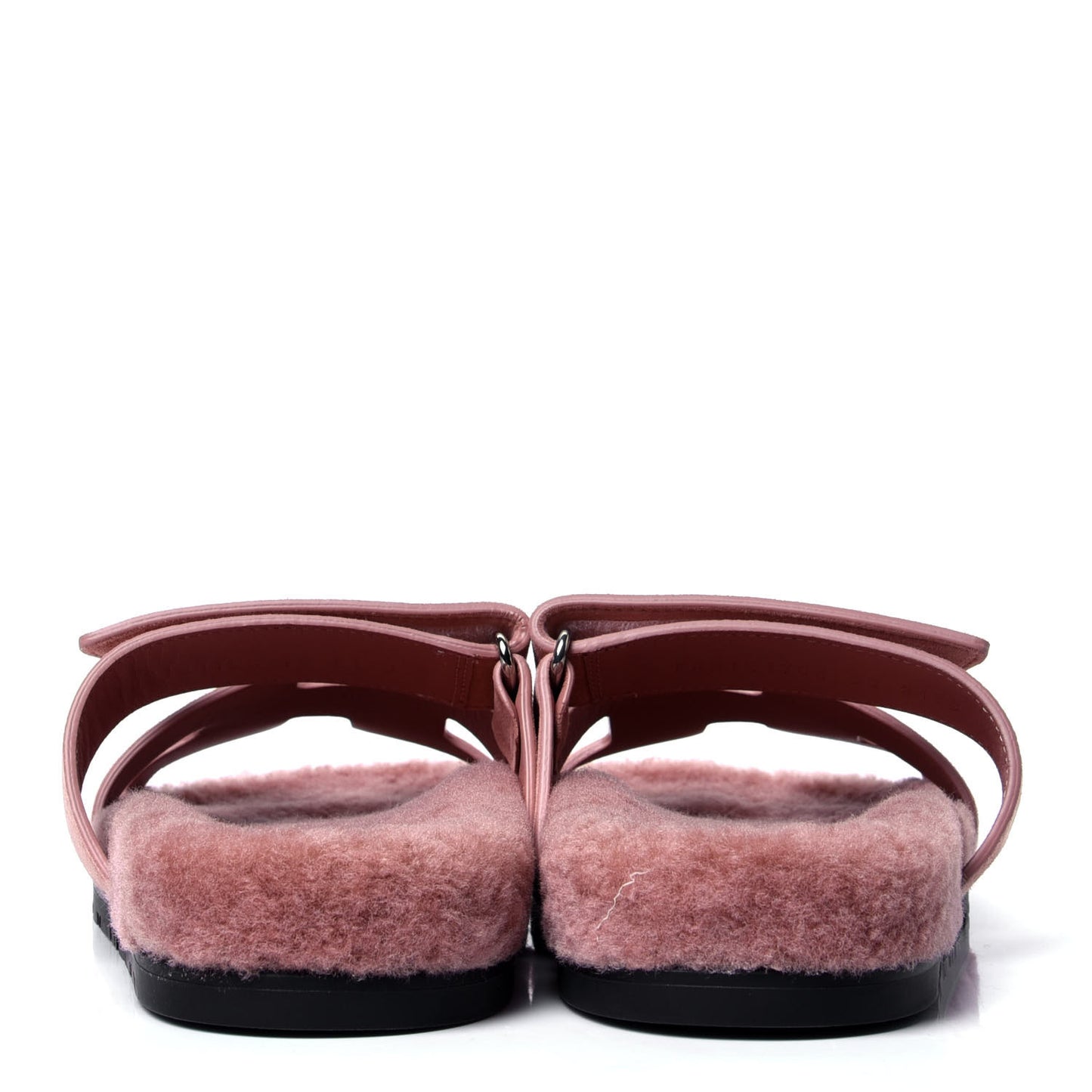Suede Goatskin Woolskin Womens Chypre Sandals 38 Rose Aube