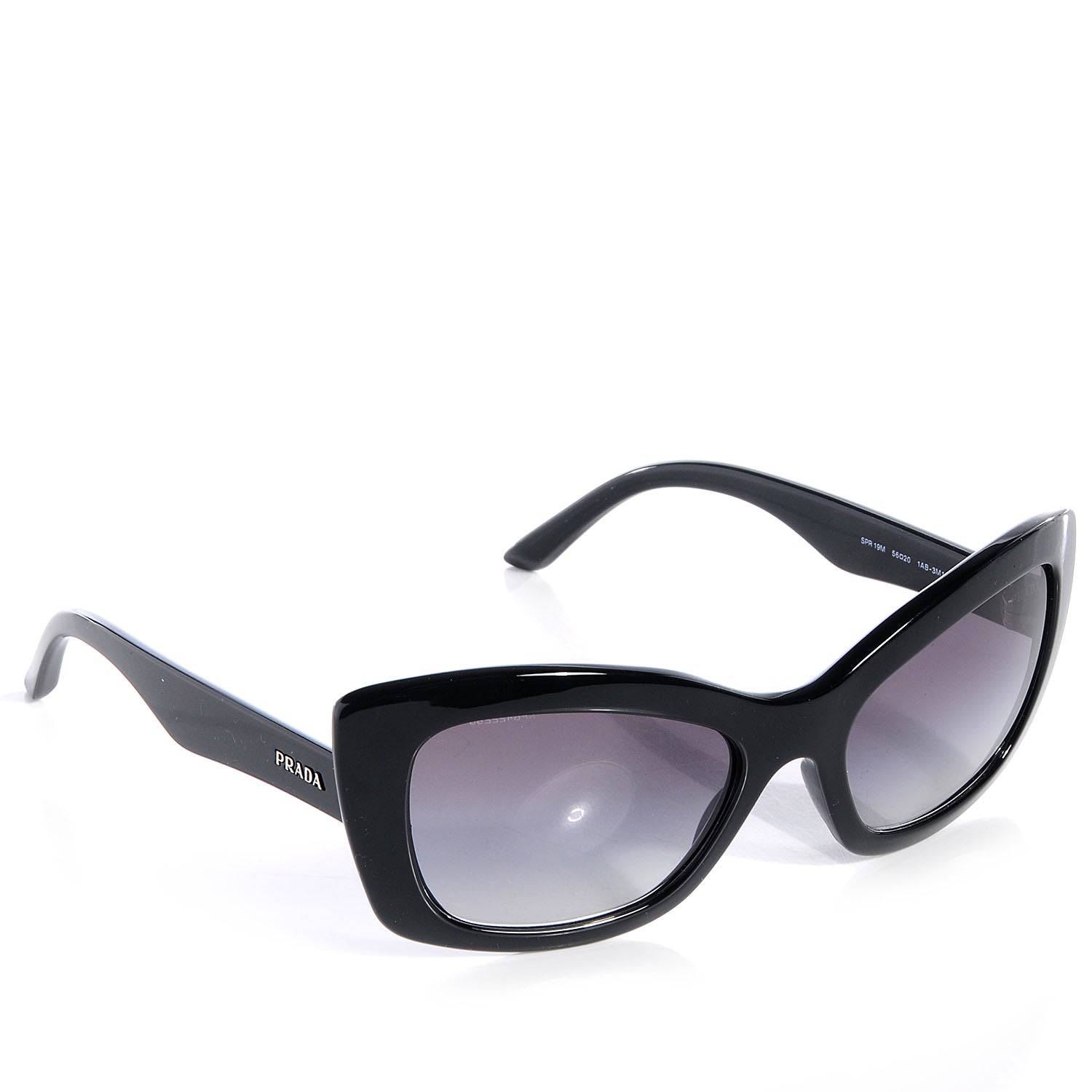Prada Cat Eye SPR 19M Sunglasses Black 3 of 7