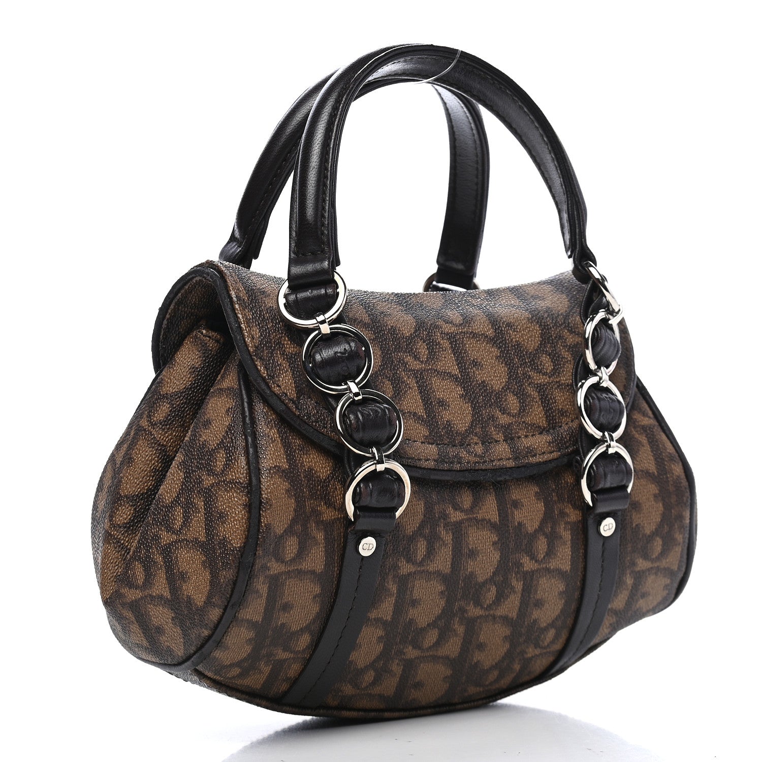 Christian Dior Monogram Mini Romantique Trotter Bag Brown 2 of 11
