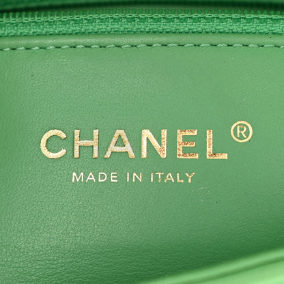 Chanel Shiny Lambskin Chain Is More Flap Green 6 of 8
