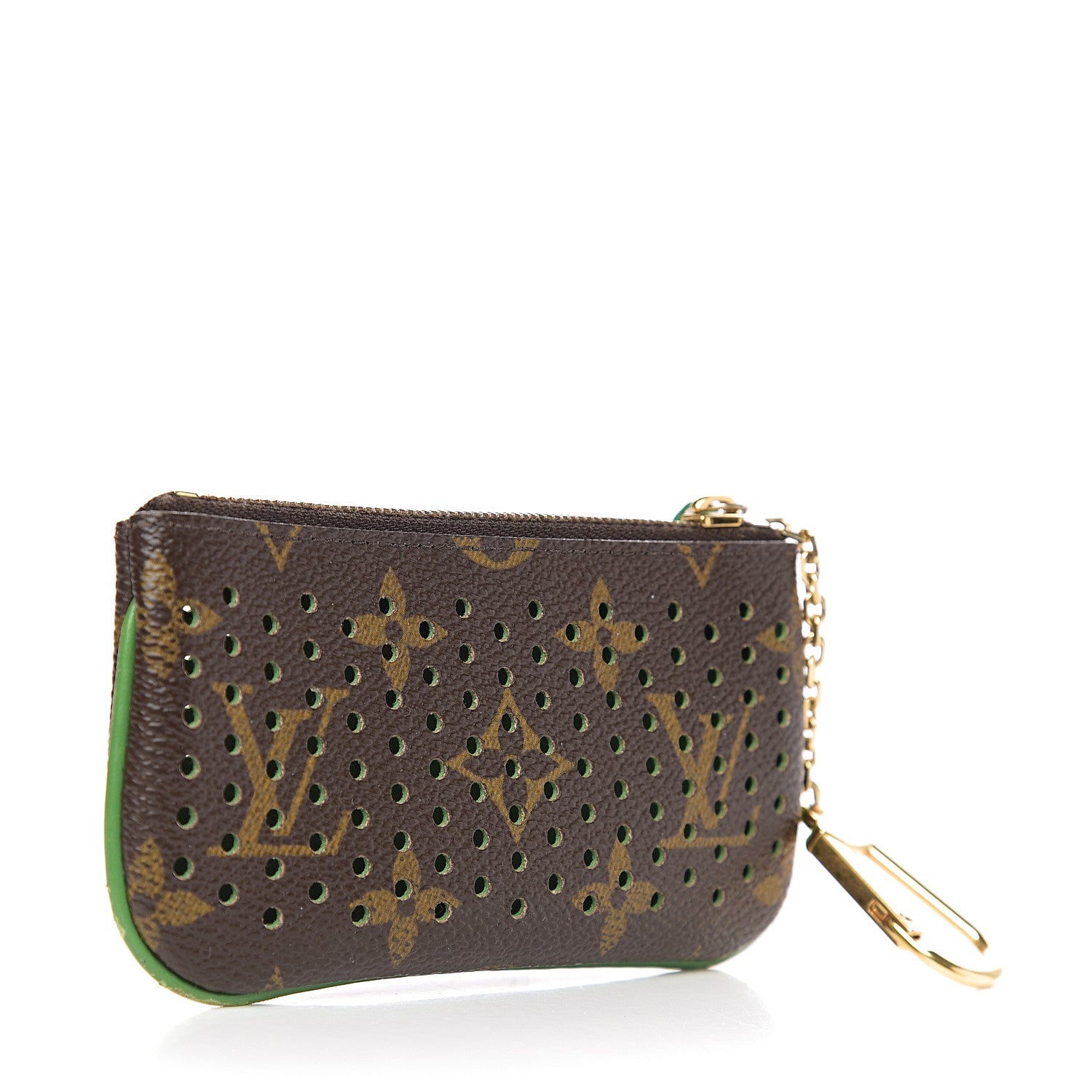 Louis Vuitton Monogram Perforated Key Pouch Green 2 of 9