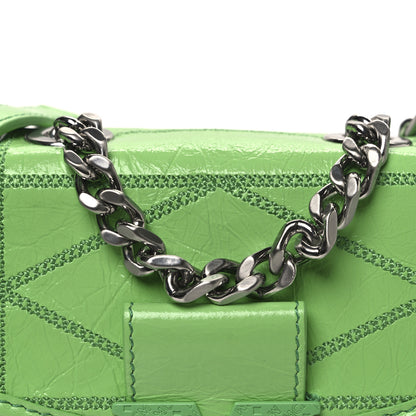MCM Crash Calf Quilted Mini Travia Shoulder Bag Summer Green 7 of 10