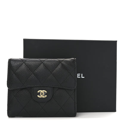 Chanel Caviar Quilted Compact Flap Wallet Black 9 of 9