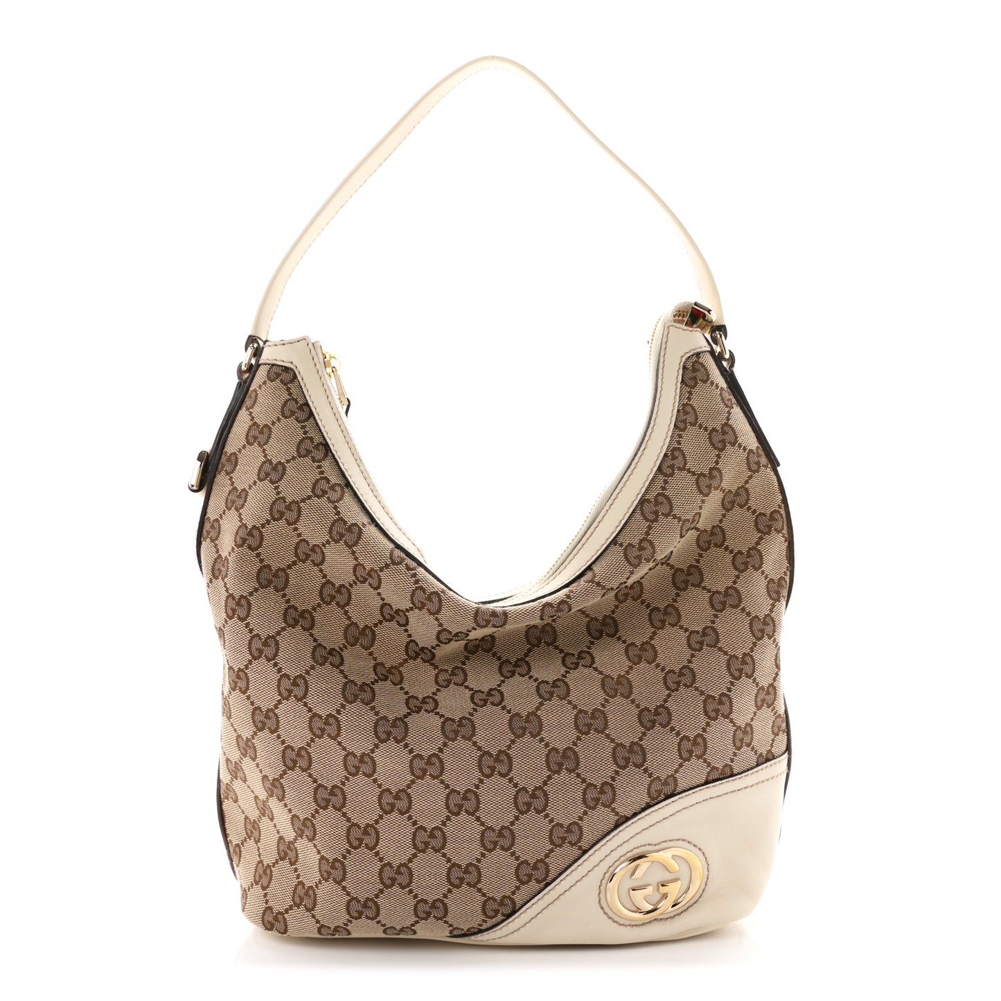 Monogram Medium New Britt Hobo Off White