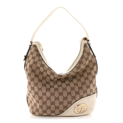 Gucci Monogram Medium New Britt Hobo Off White 1 of 10