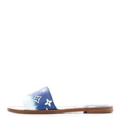 Louis Vuitton Monogram Escale Lock It Flat Mule 36 Blue 1 of 8