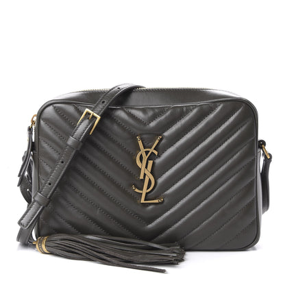 Saint Laurent Calfskin Matelasse Monogram Lou Camera Bag Sea Pebble 1 of 9