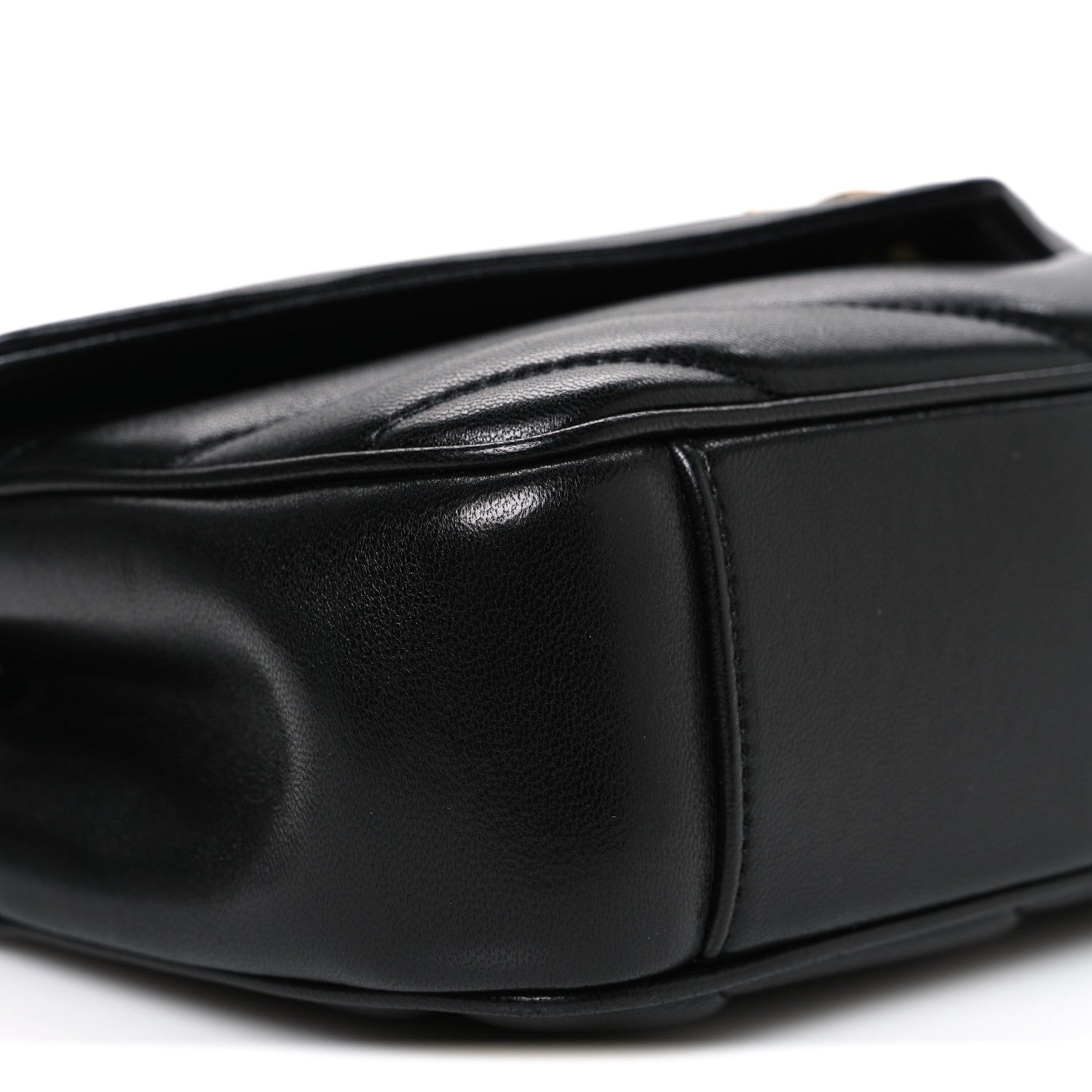Saint Laurent Lambskin Chevron Quilted Small Loulou Black 10 of 11
