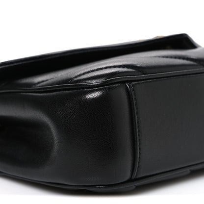 Saint Laurent Lambskin Chevron Quilted Small Loulou Black 10 of 11