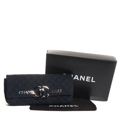 Chanel Canvas Quilted CC Cruise East West Flap Clutch Black 5 of 8