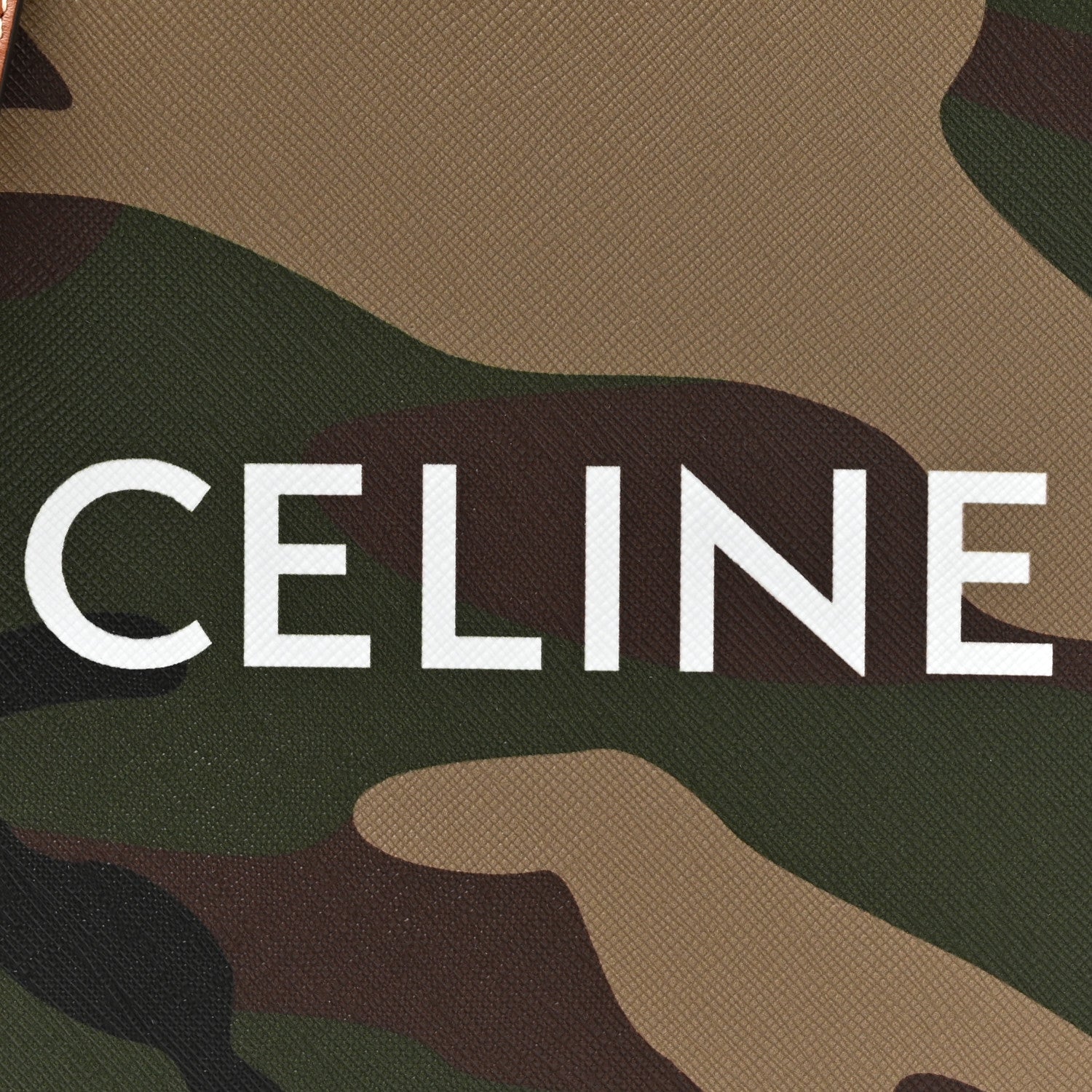 Celine Canvas Calfskin Mini Vertical Cabas Khaki 7 of 10