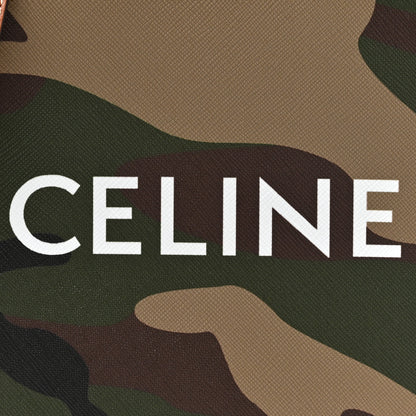 Celine Canvas Calfskin Mini Vertical Cabas Khaki 7 of 10