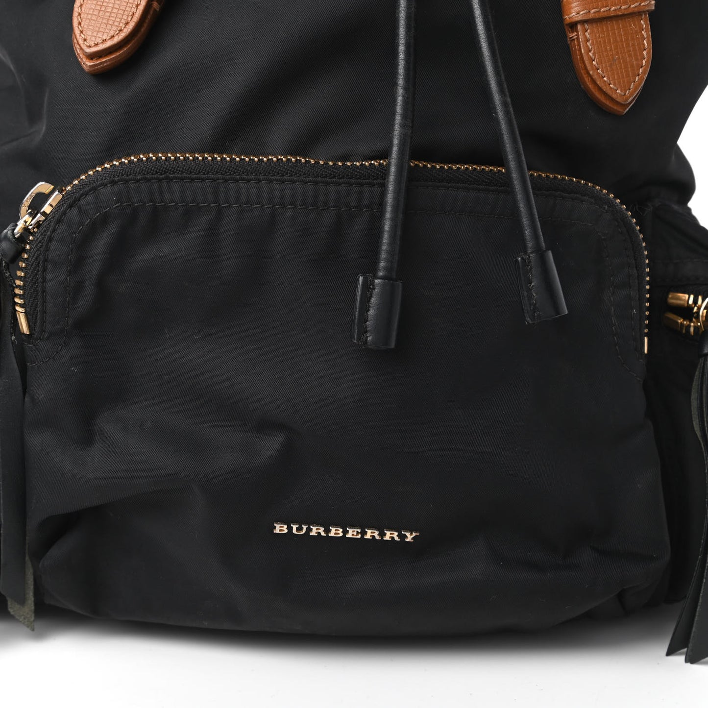 Nylon Medium Rucksack Backpack Black