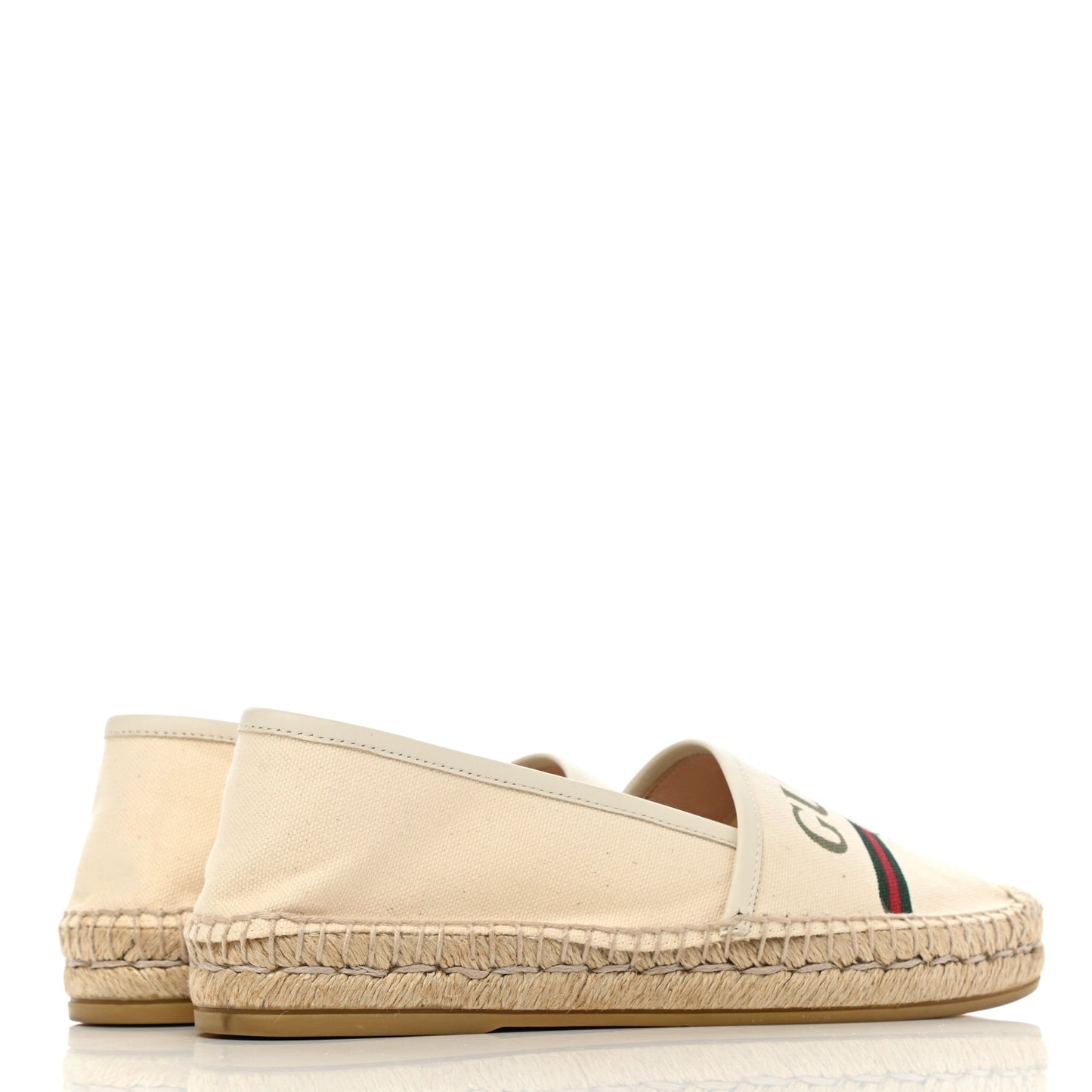Canvas Logo Espadrilles 36 Greggio White