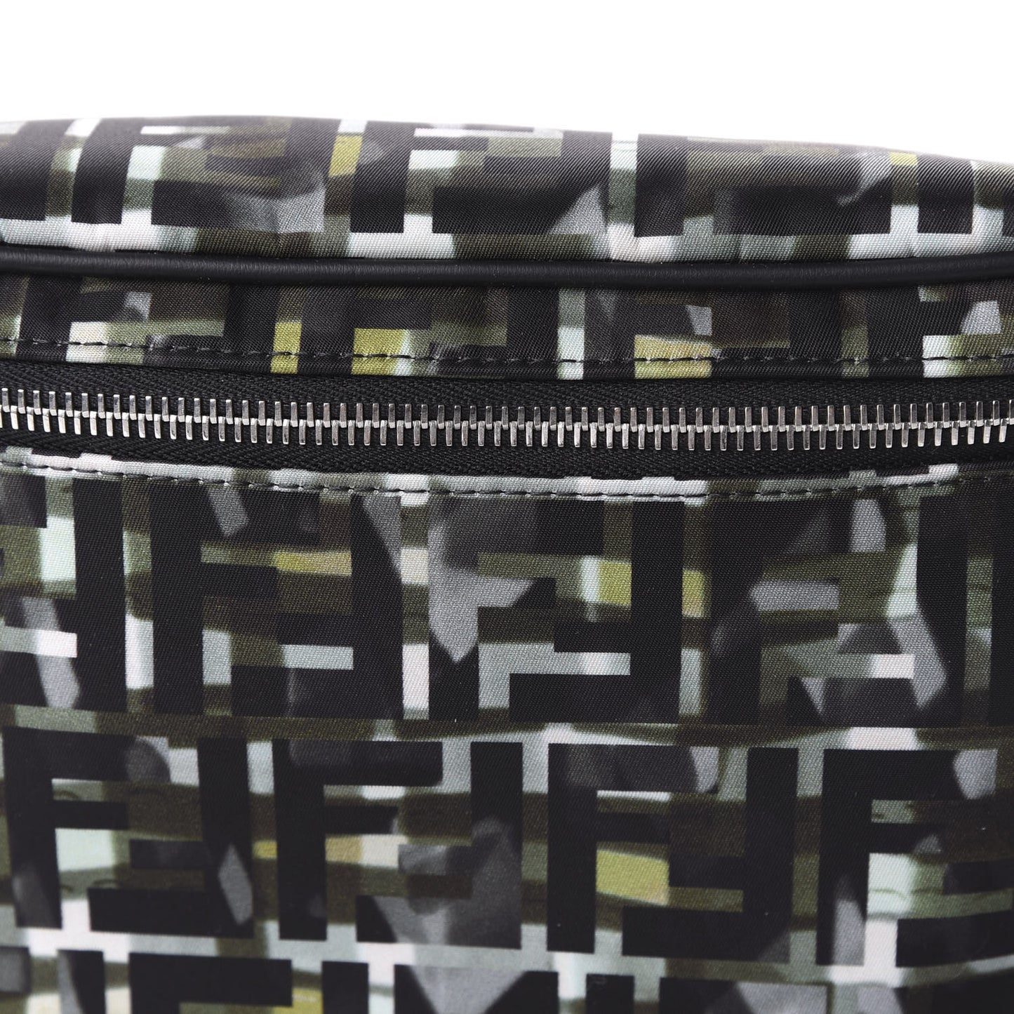 Nylon CamouFF Belt Bag Black Multicolor