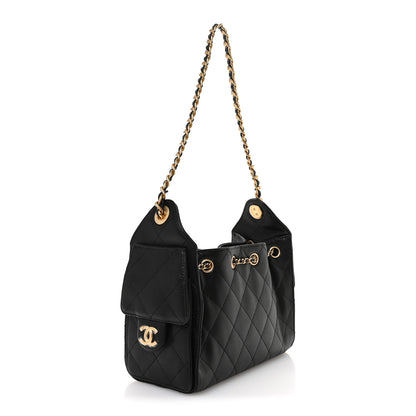 Chanel Caviar Quilted Mini Chanel 25 Handbag Black 3 of 11